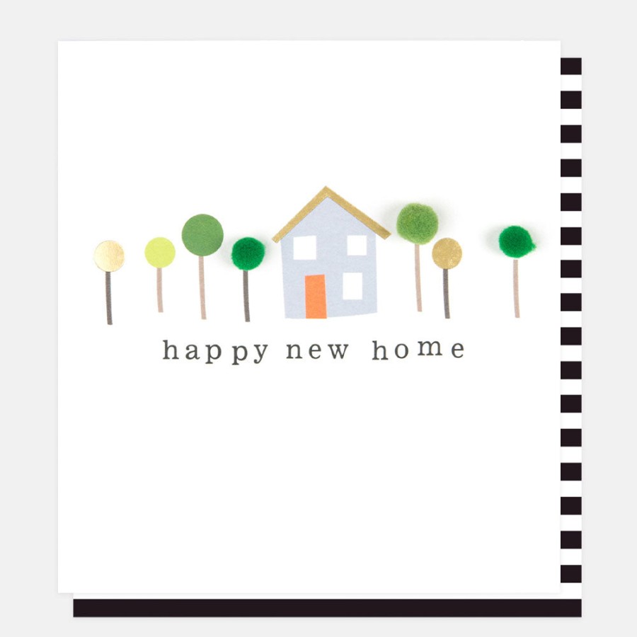 Online CAROLINE GARDNER Pom Pom Trees New Home Card