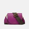 Wholesale GIANNI Hot Pink Leather Tara Crossbody Bag