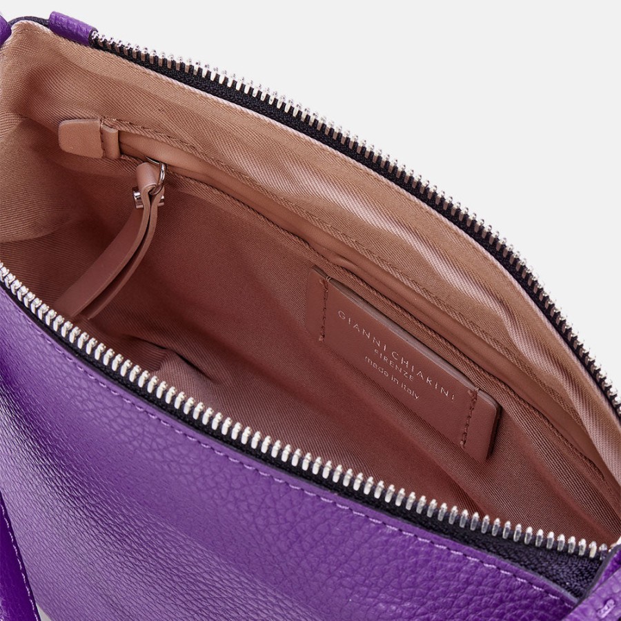 Hot GIANNI Purple Leather Nadia Bag