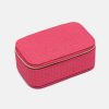 New ESTELLA BARTLETT Bright Pink Rattan Mini Jewellery Box