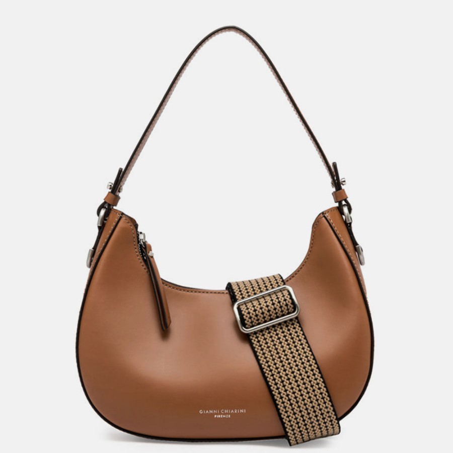 Wholesale GIANNI Brown Leather Bianca Bag