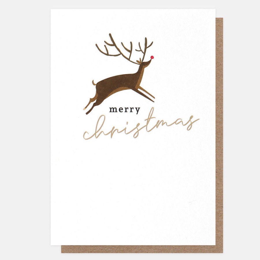 Wholesale CAROLINE GARDNER Merry Christmas Reindeer Card