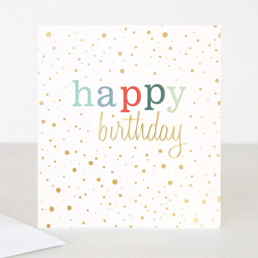 Best Caroline Gardner Gold Confetti Birthday Card