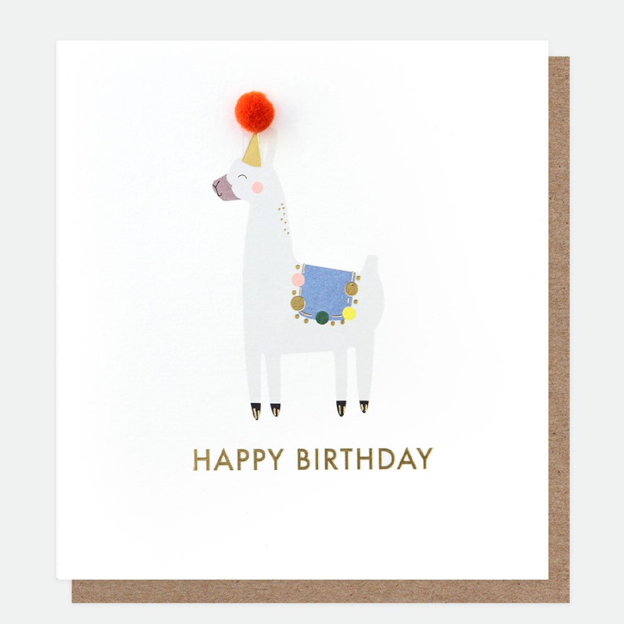 New Caroline Gardner Mini Poms Llama Birthday Card