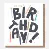 Wholesale Caroline Gardner Text Candles Birthday Card