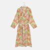 New ONE HUNDRED STARS Pink Deco Fans Lightweight Dressing Gown