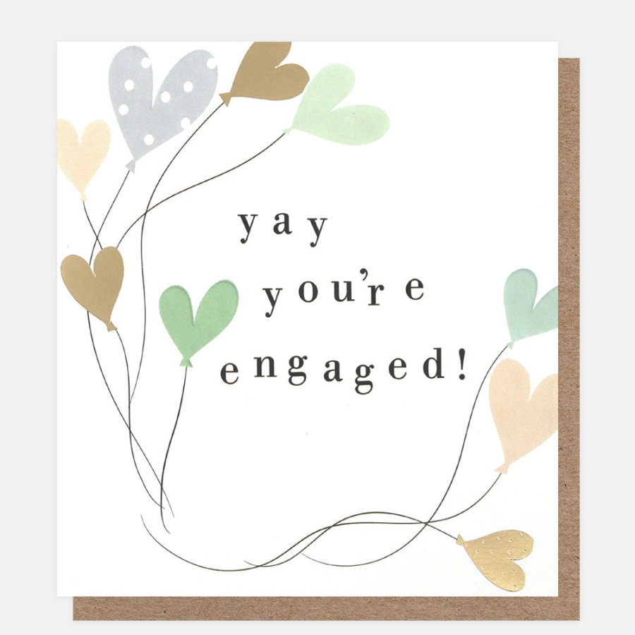 New CAROLINE GARDNER Yay Heart Balloons Engagement Card