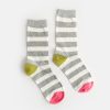 Online Caroline Gardner Grey Stripes Socks