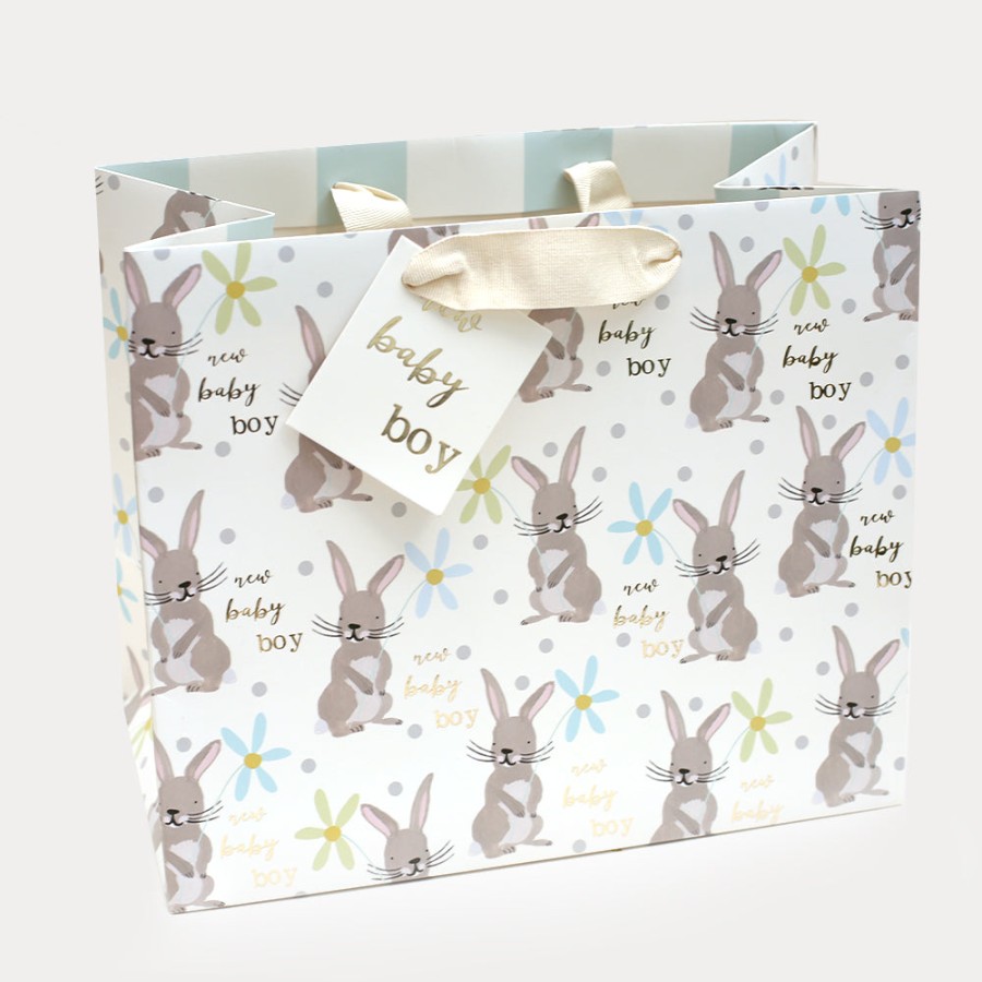 Hot Caroline Gardner Bunny New Baby Boy Landscape Gift Bag