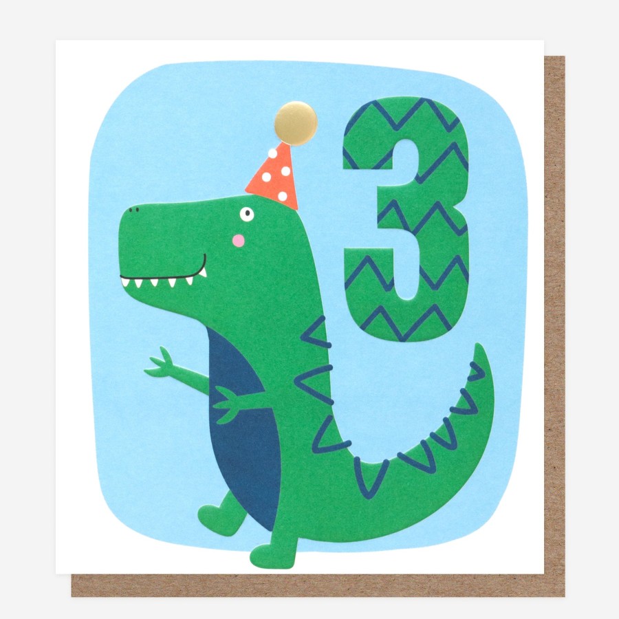 New Caroline Gardner Dinosaur 3Rd Birthday Card