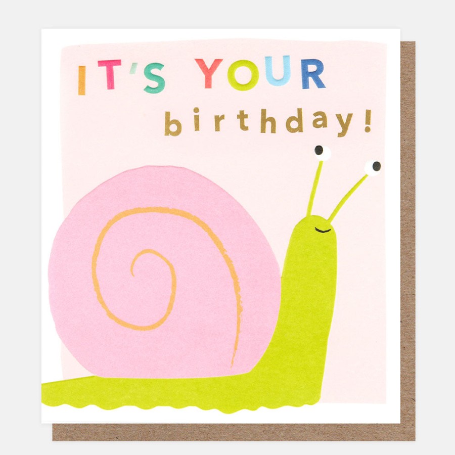 New CAROLINE GARDNER It'S Your Birthday Snail Birthday Card