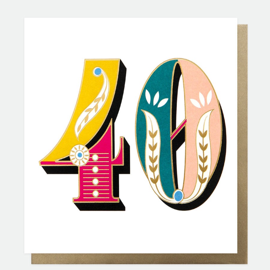 Wholesale Caroline Gardner Carnival 40Th Birthday Card