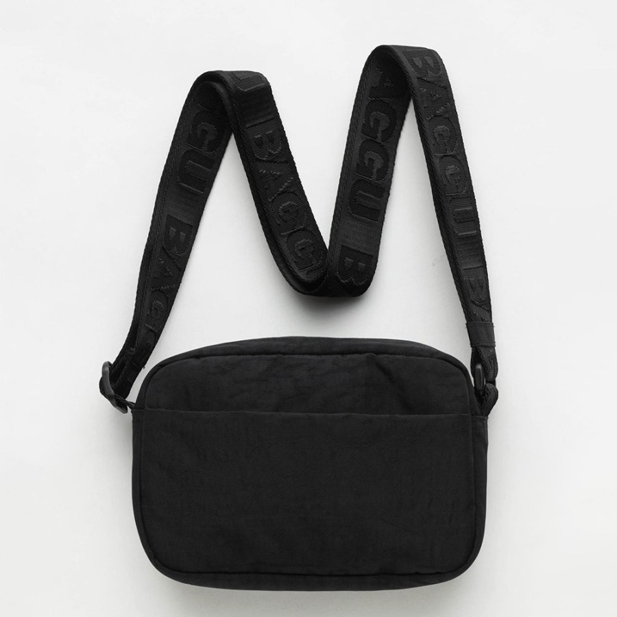 Online BAGGU Black Recycled Nylon Crossbody Camera Bag