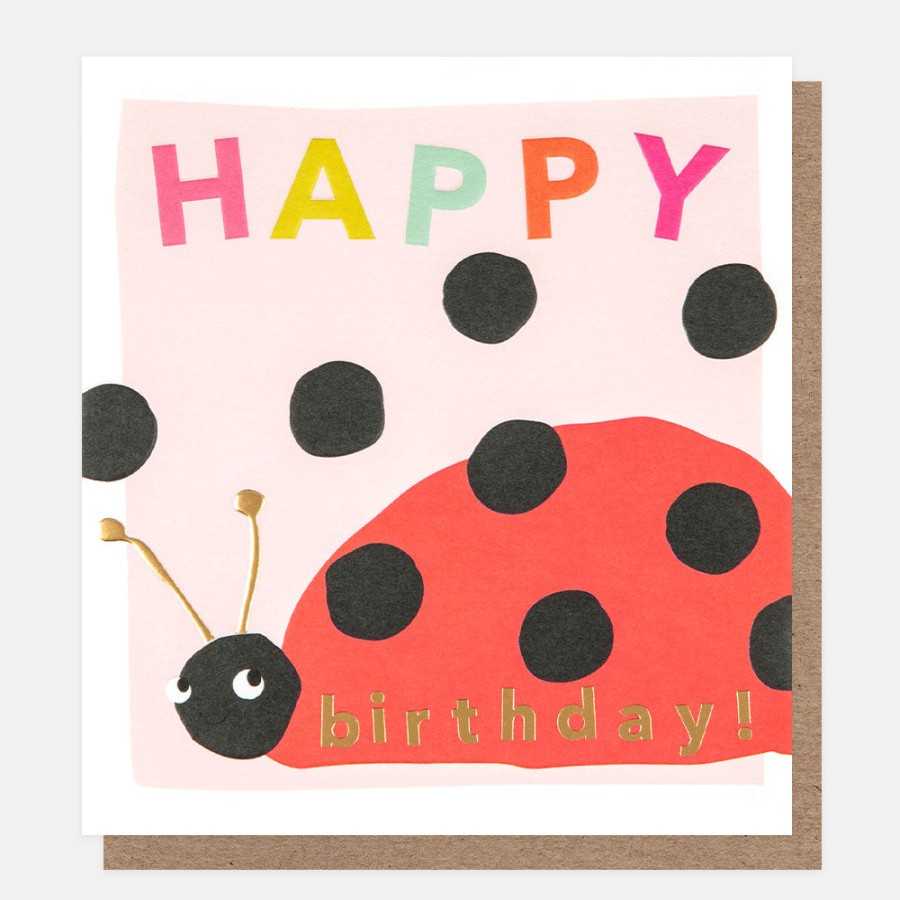 New CAROLINE GARDNER Happy Birthday Ladybird Birthday Card