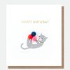 Online Caroline Gardner Mini Poms Cat Birthday Card