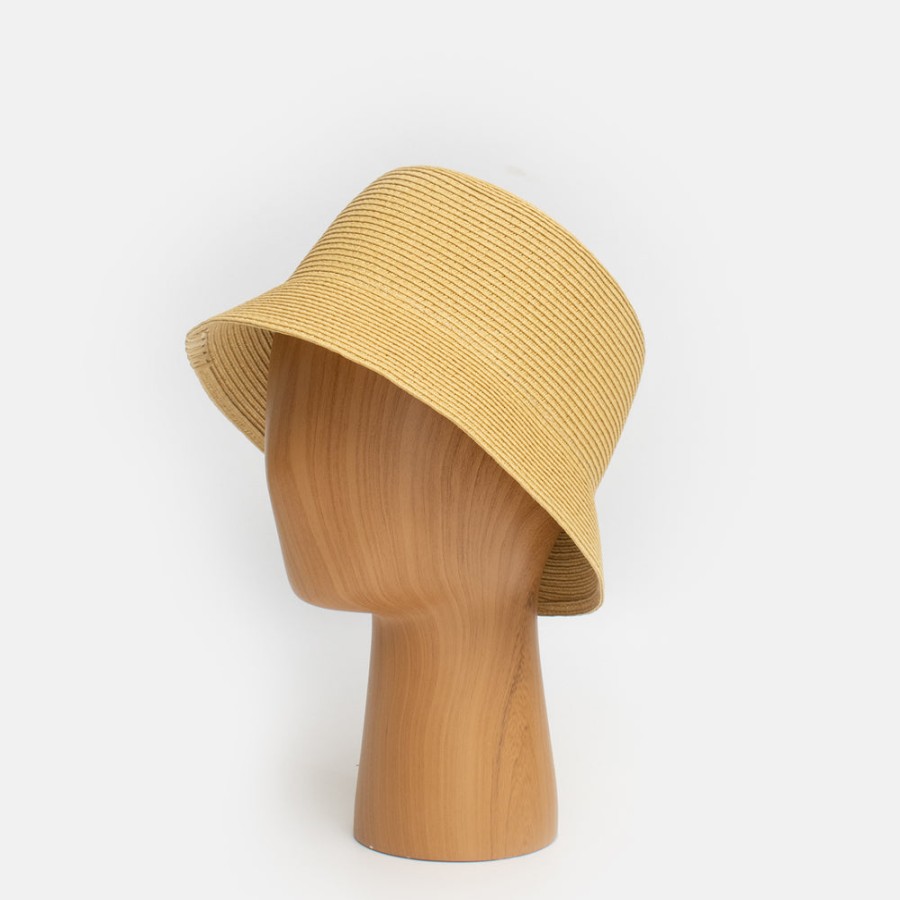 Clearance GI'N'GI Paper Straw Roll Up Bucket Hat