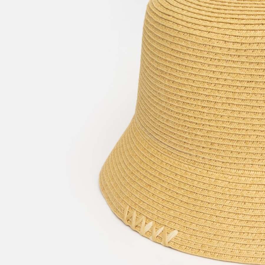 Clearance GI'N'GI Paper Straw Roll Up Bucket Hat