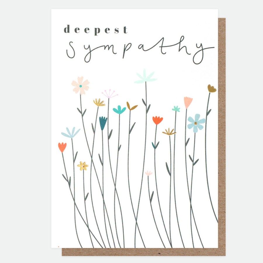 Online Caroline Gardner Fleur Deepest Sympathy Card