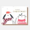 New CAROLINE GARDNER Dog & Cat Small Christmas Card Pack Of 10