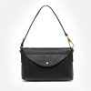 Hot GIANNI Black Leather Brooke Flap Bag