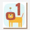 Online Caroline Gardner Lion 1St Birthday Card