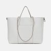 Online GIANNI White Leather Superlight Tote Bag