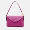 Online GIANNI Hot Pink Leather Brooke Flap Bag