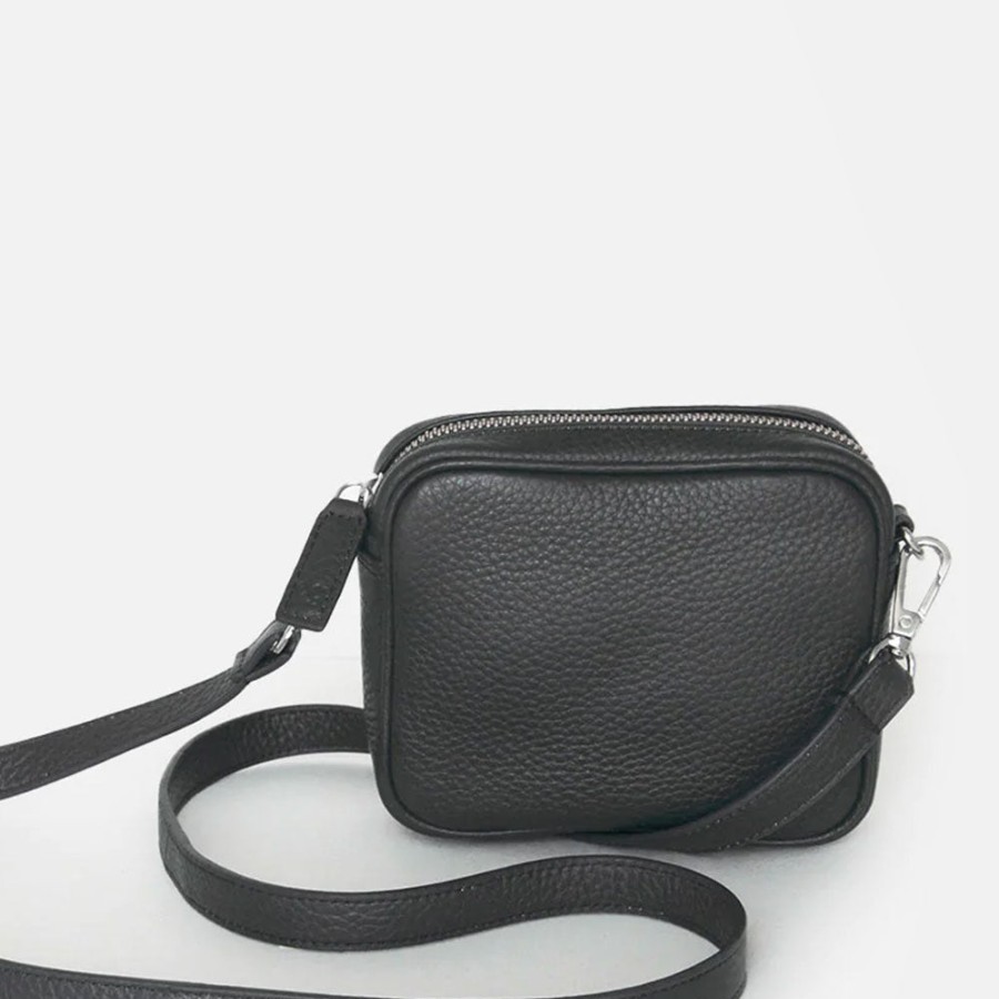 Best Caroline Gardner Black Leather Mini Camera Bag