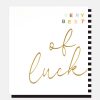 Wholesale CAROLINE GARDNER Gold Calligraphy Very Best Of Luck Card