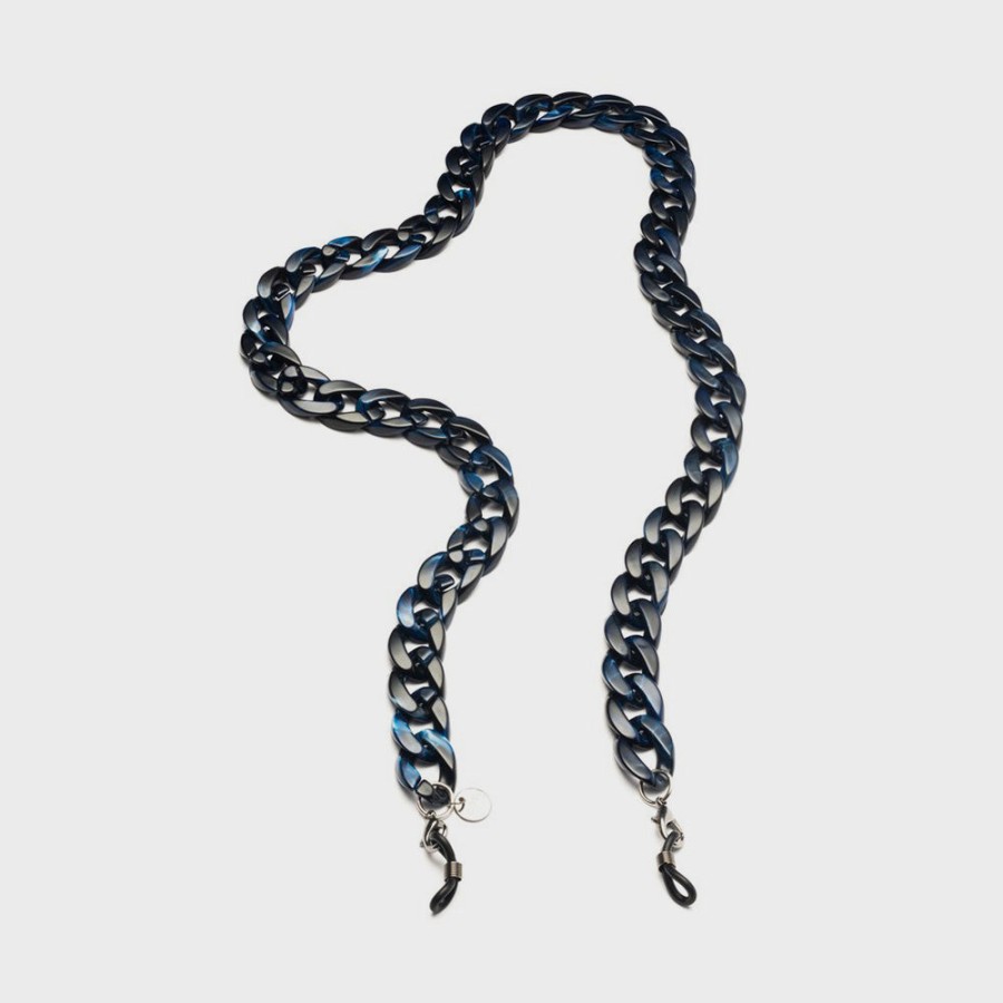 Online COTI VISION Indigo Marble Glasses Chain