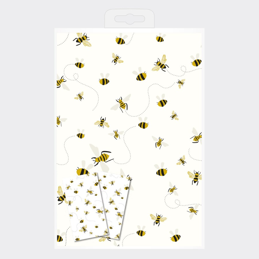 Best Caroline Gardner Bees Wrapping Paper And Tags Set Of 2