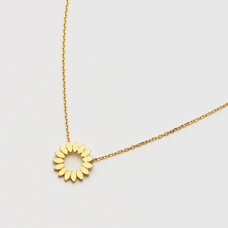 Clearance ESTELLA BARTLETT Gold Plated Floral Necklace