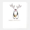 New CAROLINE GARDNER Penguin Reindeer Charity Christmas Card Pack Of 8