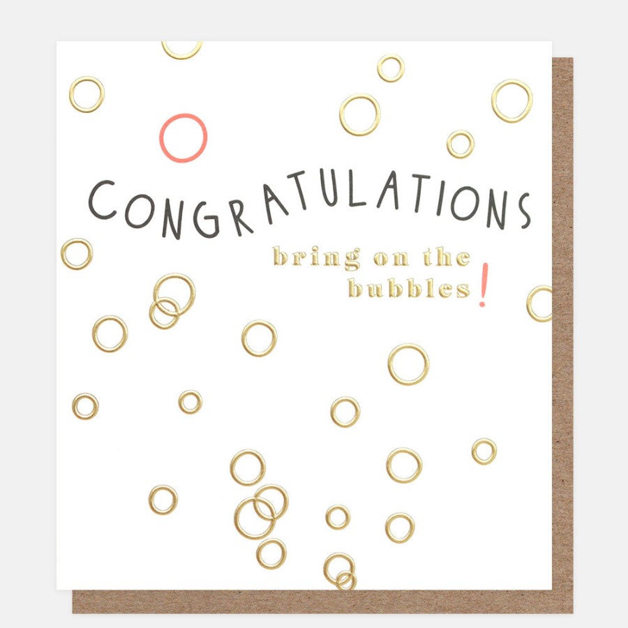 Online Caroline Gardner Bring On The Bubbles Congratulations Card