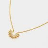 Wholesale ESTELLA BARTLETT Gold Plated Sunburst Necklace