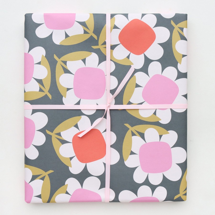 Hot Caroline Gardner Flower Power Wrapping Paper