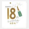 Hot CAROLINE GARDNER Champagne 18Th Birthday Card For Son