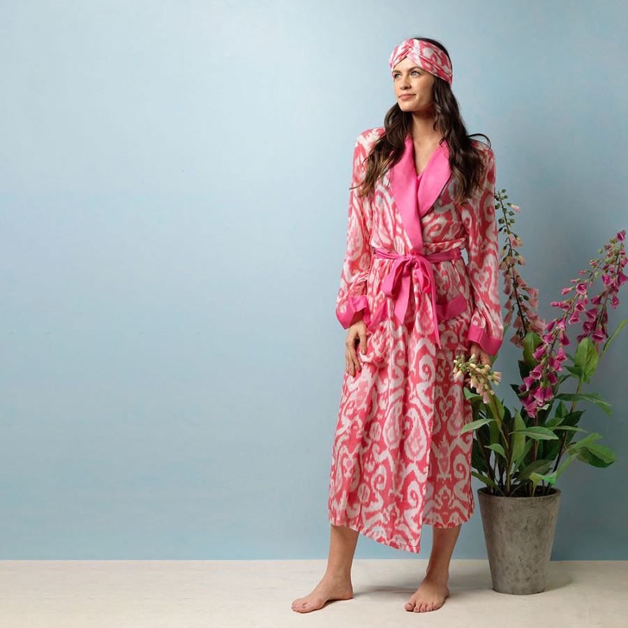 Wholesale ONE HUNDRED STARS Pink Ikat Dressing Gown