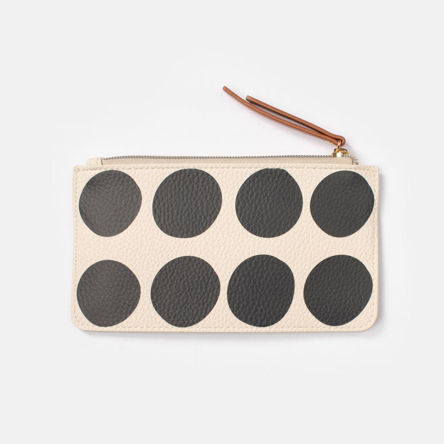 Wholesale CAROLINE GARDNER Mono Big Spot Long Slim Patch Purse