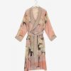 New ONE HUNDRED STARS Plaster Pink Stork Dressing Gown