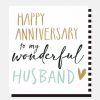 Best CAROLINE GARDNER Wonderful Husband Anniversary Card