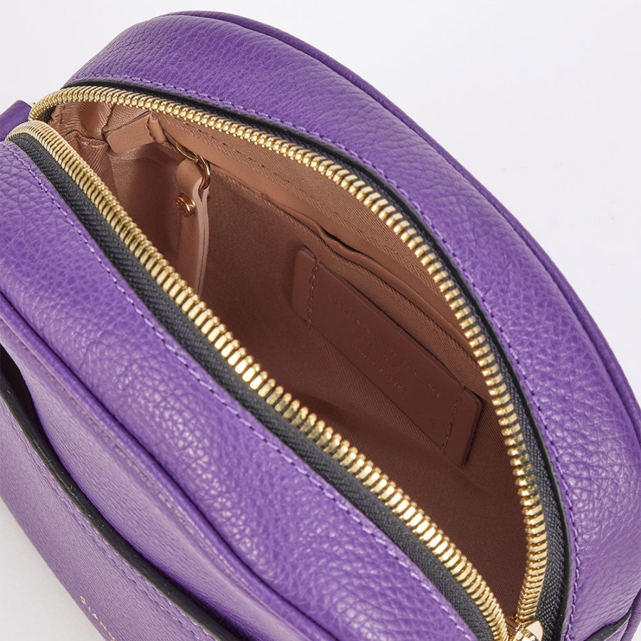 Wholesale GIANNI Purple Leather Nina Camera Bag