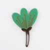 Clearance PARKSIDE Green Flower Brooch