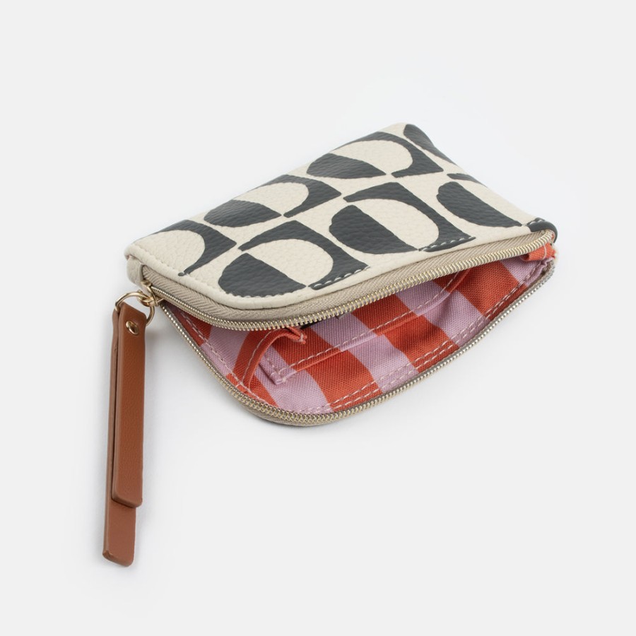 New CAROLINE GARDNER Mono Geometric Corner Purse