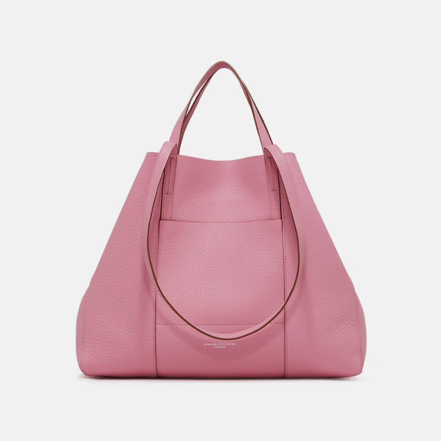 Clearance GIANNI Pink Leather Superlight Tote Bag