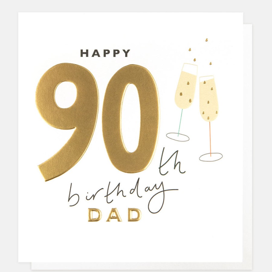 Wholesale CAROLINE GARDNER Champagne Flutes 90Th Birthday Card For Dad