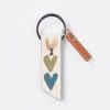 Wholesale CAROLINE GARDNER Multi Hearts Long Tab Keyring