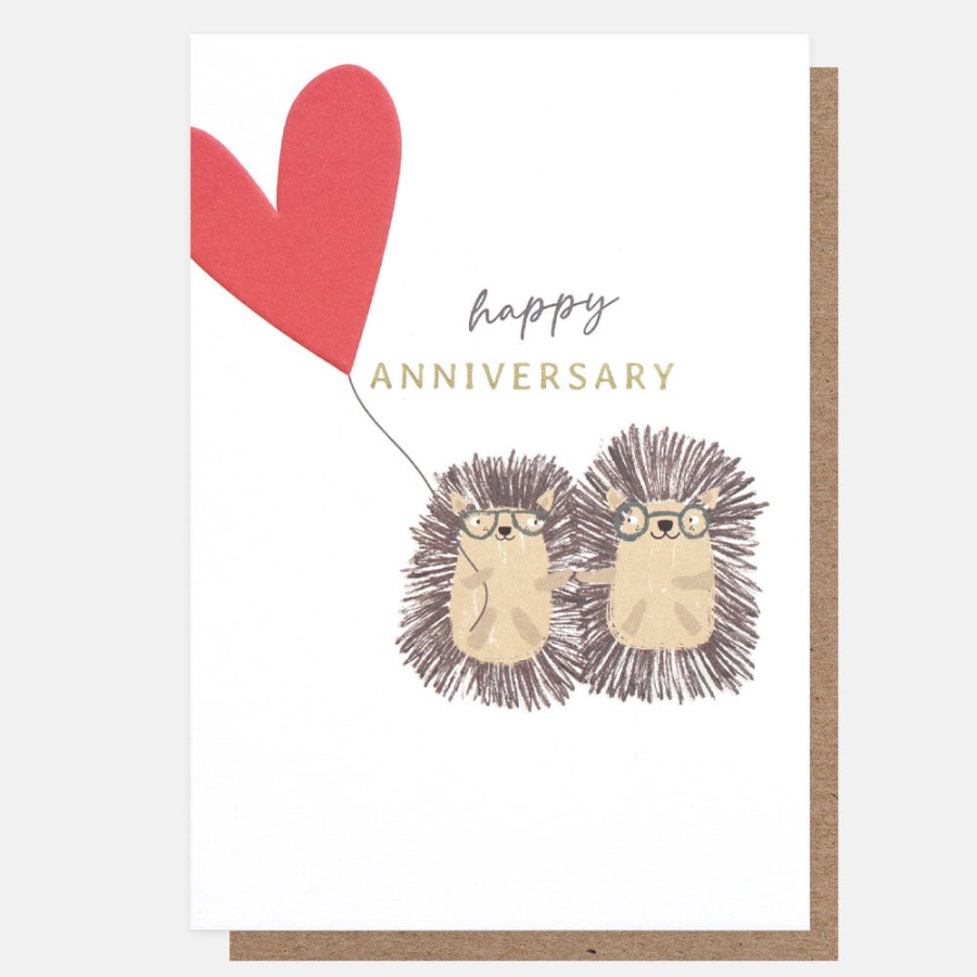 New Caroline Gardner Hedgehogs Anniversary Card