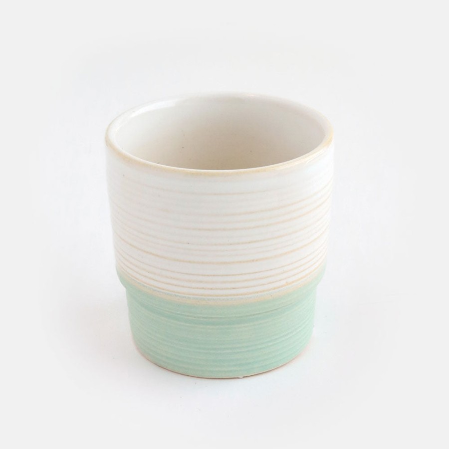 New Caroline Gardner Aqua Mini Plant Pot