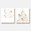 Hot CAROLINE GARDNER Dove And Tree Charity Christmas Cards Pack Of 8